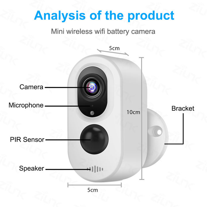 TUYA SMART LIFE 1080P WIFI INDOOR BATTERY CAMERA