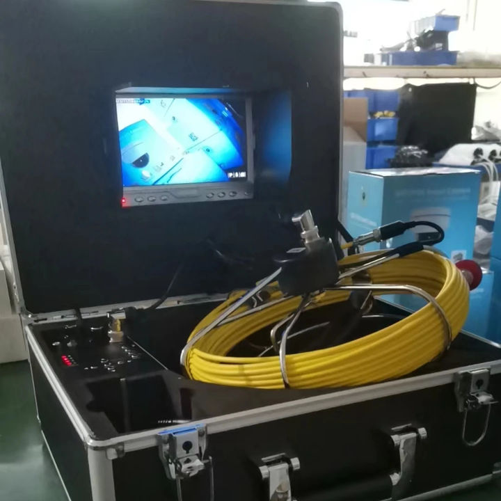 The  Longest cable 7LCD Color Monitor Pipe  sewer pipe inspection camera System Manufacturing Solutions Production