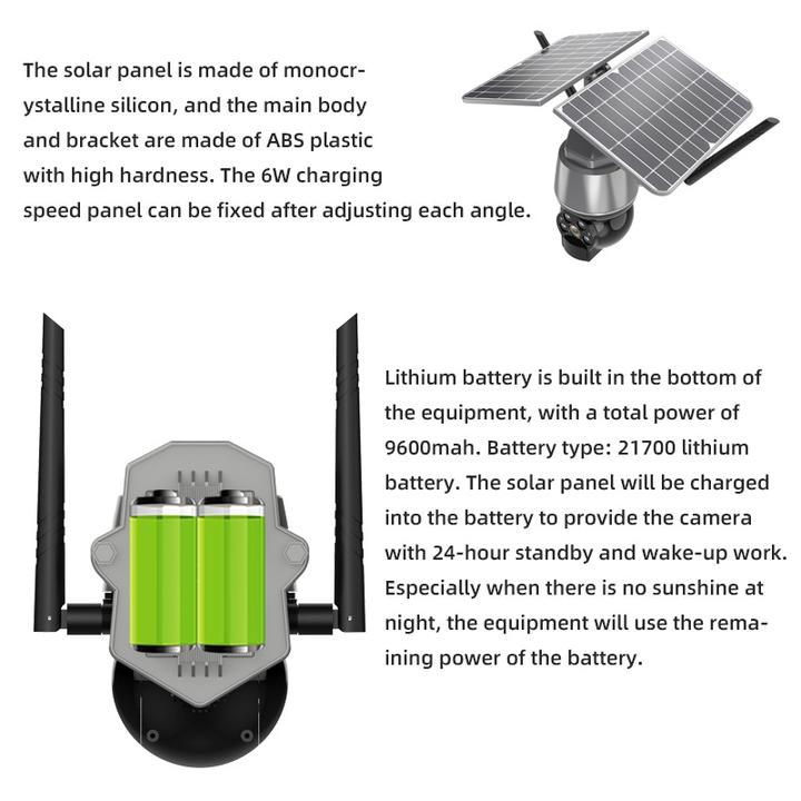 Ubox 1080P Outdoor Smart Camera Solar Panel Battery 4G Sim Card Waterproof Security Camera Rapid Production Solutions
