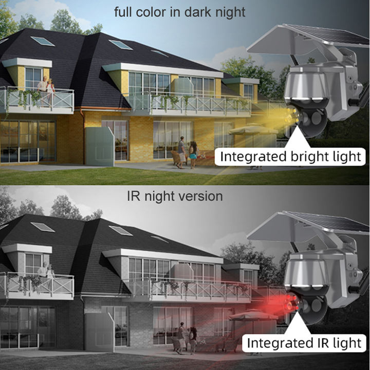 Ubox 1080P Outdoor Smart Camera Solar Panel Battery 4G Sim Card Waterproof Security Camera Rapid Production Solutions