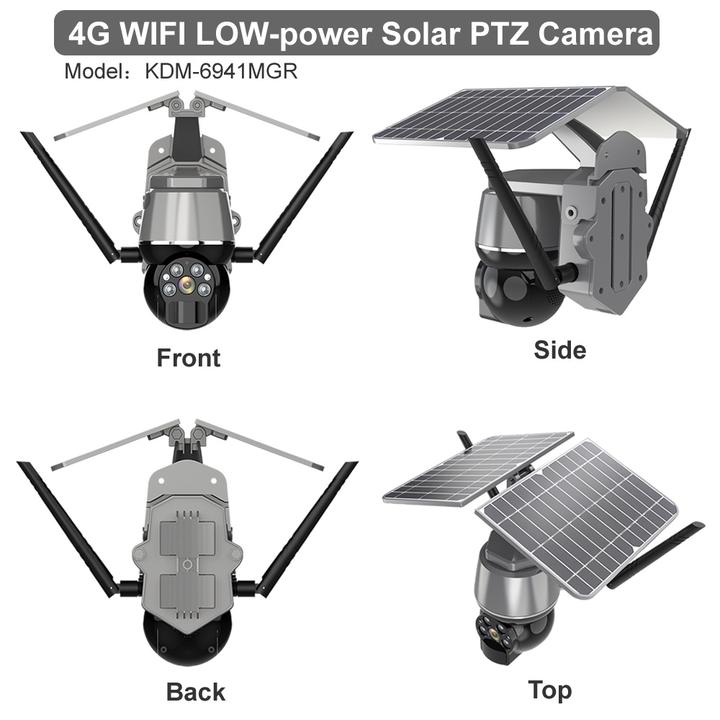 Ubox 1080P Outdoor Smart Camera Solar Panel Battery 4G Sim Card Waterproof Security Camera Rapid Production Solutions
