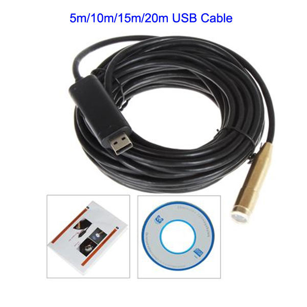 USB Connector Underwater 5m 10m 15m 20m pipe inspection camera