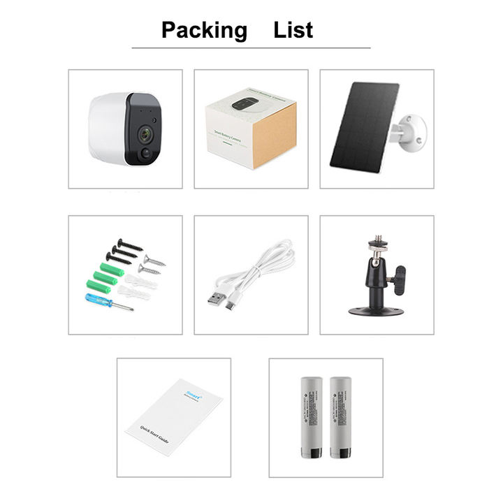 Ubox Battery wireless 1080p hd solar monitor night vision outdoor camera PIR WiFi Remote monitor for home security Direct Factory Wholesale Innovation
