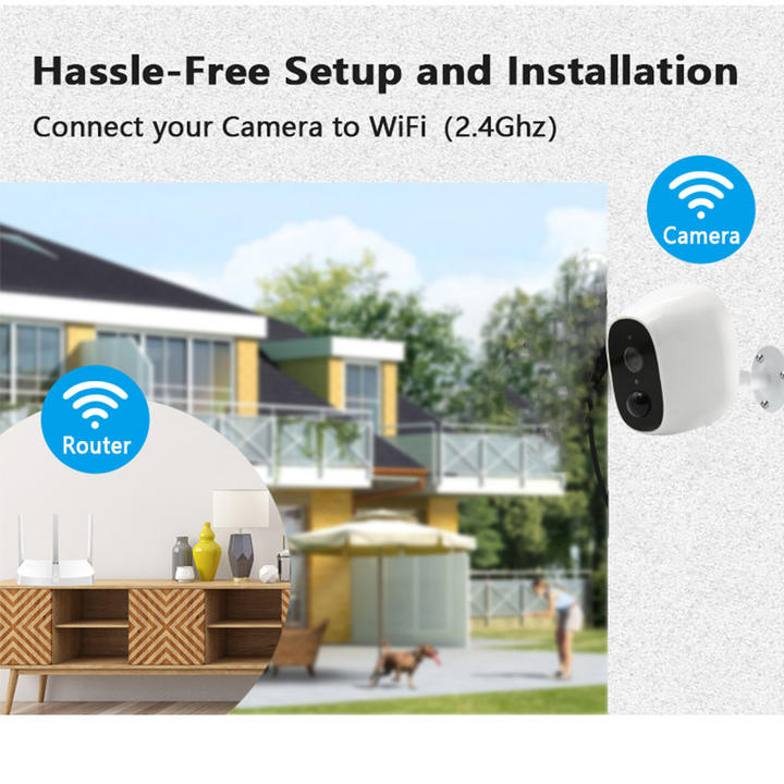 Ubox 4MP 2MP 1080P Lower Power Camera PIR Wireless Rechargeable Battery Powered Wifi CCTV Small Indoor Camera Global Trade Manufacturing
