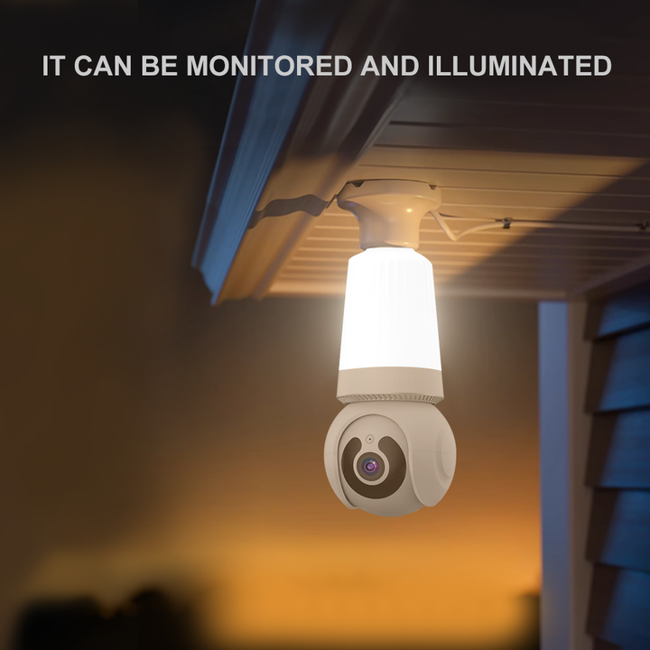 V380 3.0Megapixels WiFi illuminated Light Bulb Camer WiFi IP  security Dome Camera with two ways audios