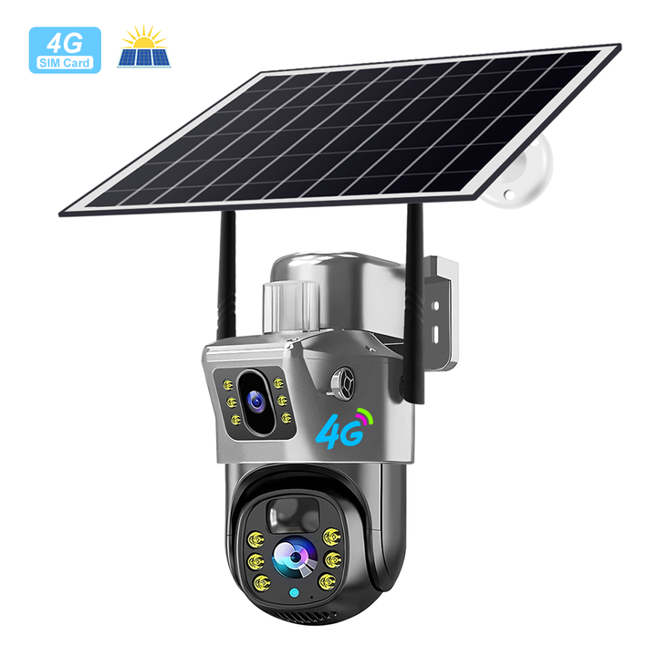 V380pro 4MP Solar Wireless CCTV Security Camera System 360 Web Ptz Outdoor 4G Ip Night Vision CMOS Sensor 1080p