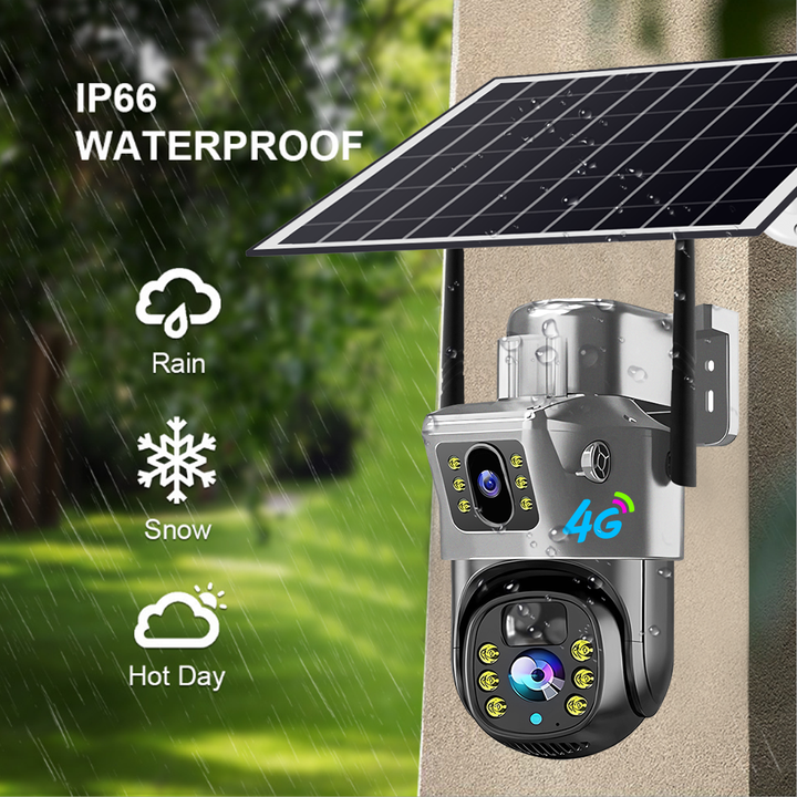 V380pro 4MP Solar Wireless CCTV Security Camera System 360 Web Ptz Outdoor 4G Ip Night Vision CMOS Sensor 1080p China Wholesale Factory