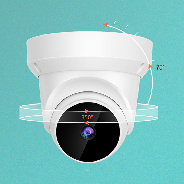 V380 Wireless 3.0 Megapixel WiFi Pan Rotate Dome Camera Two-Way Audio with Auto Tracking for Indoor Home Use 1-Year Warranty Rapid Production Solutions Manufacturer