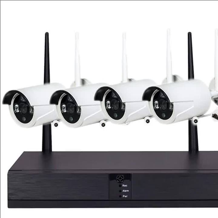 WIFI 4CH CCTV System NVR With 3MP 4 Cameras Home Security Camera Set Manufacturing Services Chain