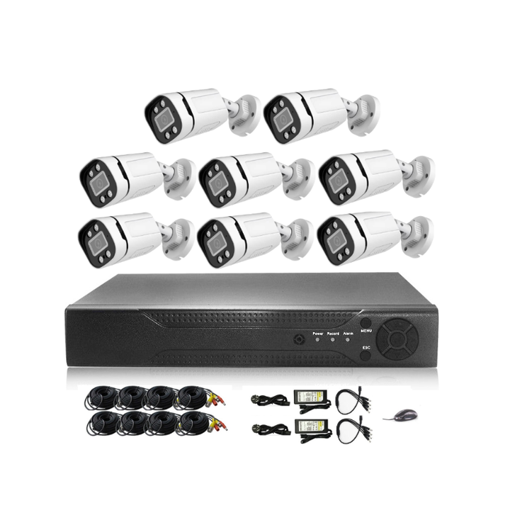 Wholesales 1080P Outdoor 2MP AHD Kit DVR 8 channel CCTV Camera Surveillance System