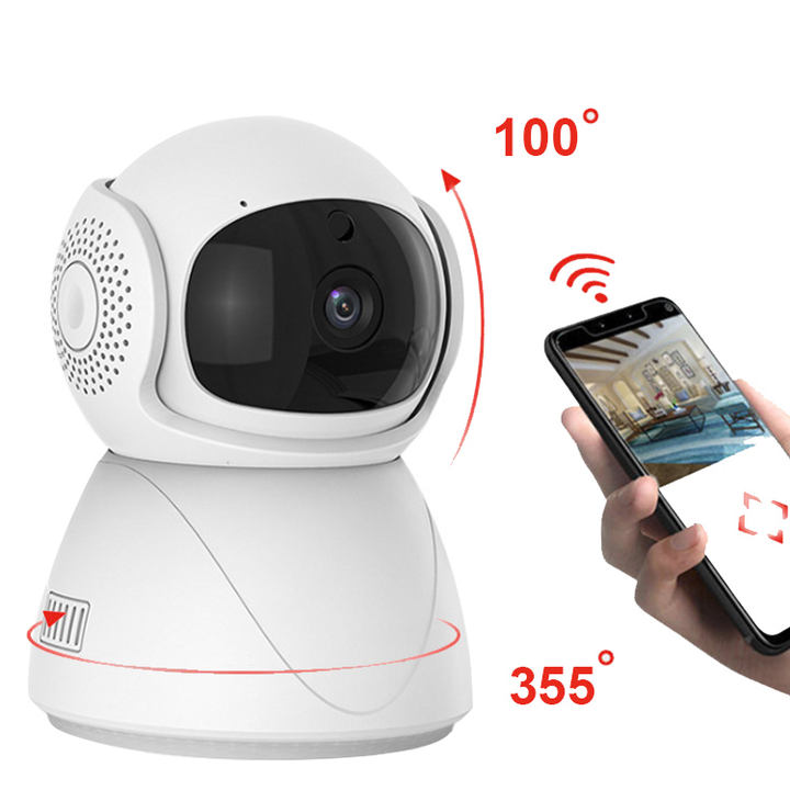 WiFi Home Indoor 1MP Surveillance 720P Pan Tilt Wireless Security Camera V380 Manufacturing Industry