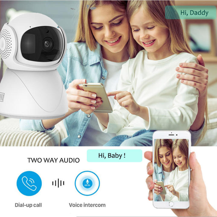 WiFi Home Indoor 1MP Surveillance 720P Pan Tilt Wireless Security Camera V380 Manufacturing Industry