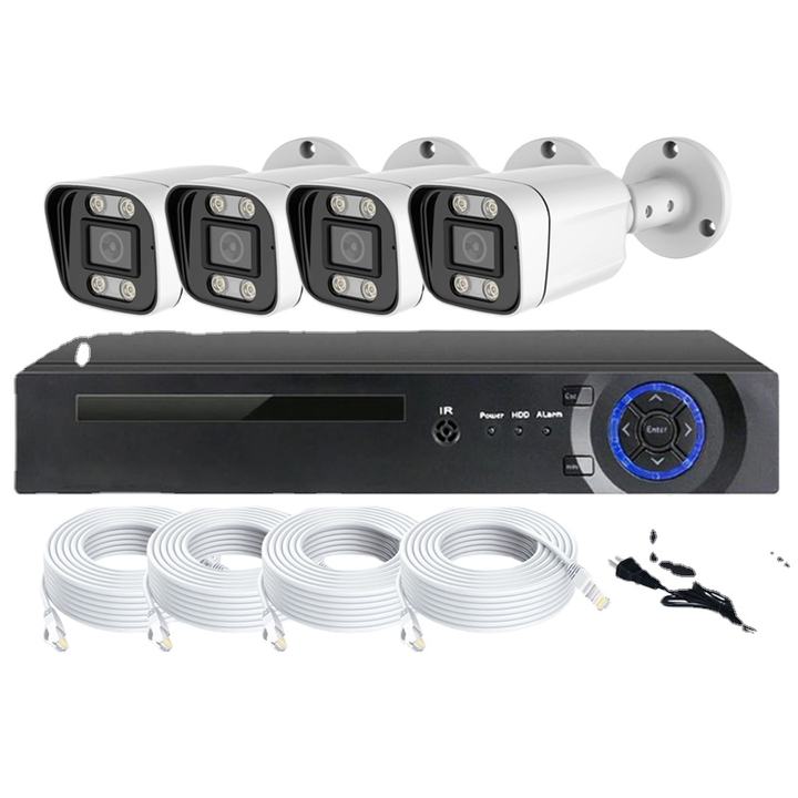 Xmeye  Camera Kit 4ch 5MP POE NVR  IP Camera Security Camera with Audio  System China Factory Supply