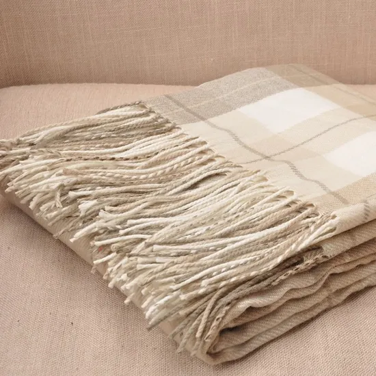 100% Acrylic Warm Soft Wool Blanket for Sofa