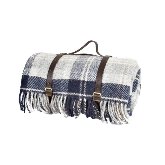 20%Wool 80%Acrylic Picnic Blanket for Camping