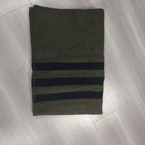 50% Wool 50 Polyester Thick Winter Emergency Wool Blanket