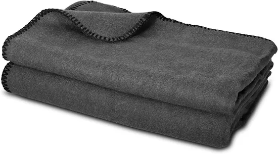 50% Wool 50% Polyester Thick and Warm Outdoor Wool Blanket