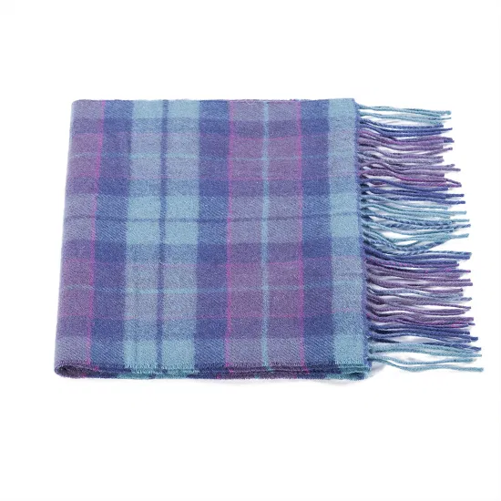 Classic Plaid Warm Comfortable Tassel Wool Blanket