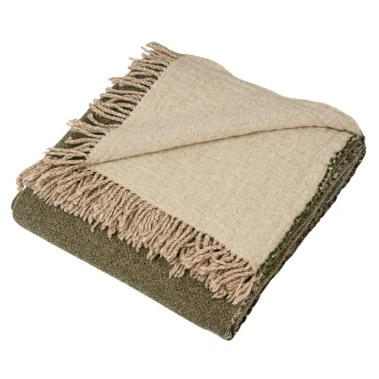 Classical Style Pure Color Super Soft Wool Blanket with Tassel