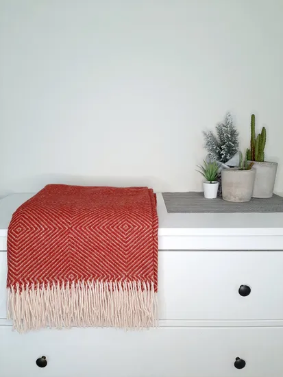 Custom Stylish Warm Comfortable Fringed Blanket