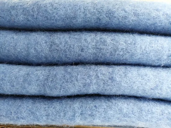 Custom Warm Thick Pure Wool Blanket for Onboard