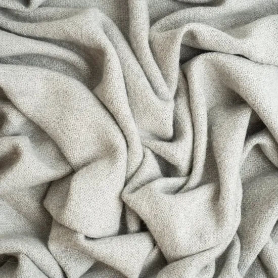 Customized 50% Wool 50% Acrylic Solid Color Wool Blanket