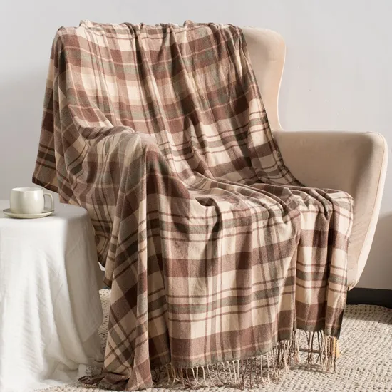 Elegant High-Quality Wool Blankets for Cozy Sofas