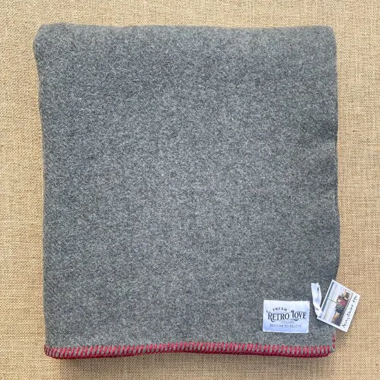 Grey Blanket Single New Zealand Pure Wool Blanket