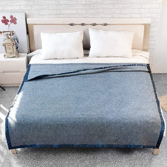 High Quality Soft Solid Wool Blanket for Fashion Home