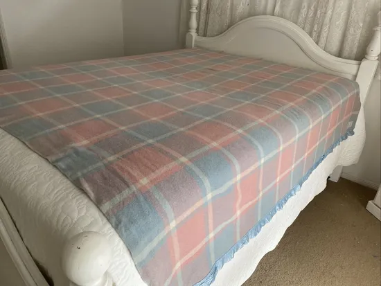 High Quality Woven Wool Blending Super Plaid Super Soft Wool Blankets