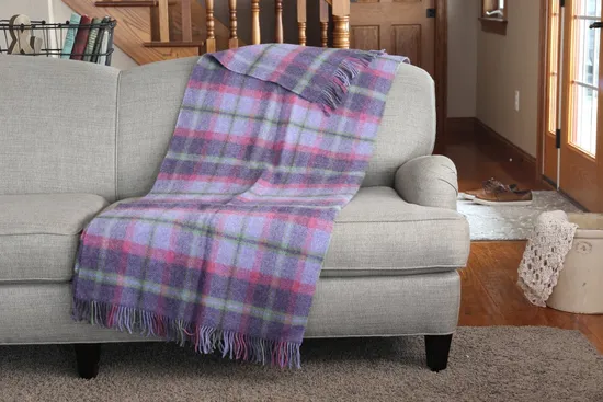 Hot Wholesale Thick Wovend Polyester and Wool Blend Blankets