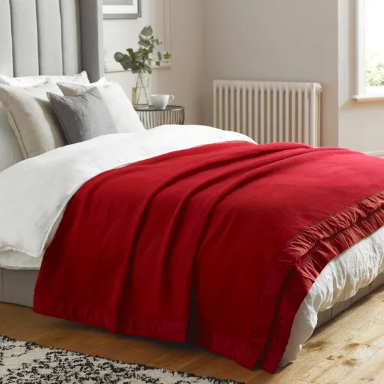 King Size Pure Merino Wool Blanket for Bed