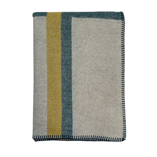 New Pure Wool Plain Jacquard Warm and Cold-Proof Blanket