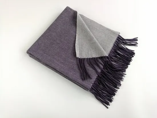 Purple Double-Sided Luxury Soft Wool Blanket