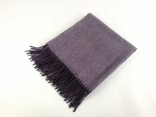 Purple Double-Sided Luxury Soft Wool Blanket