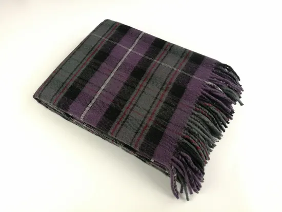 Purple Double-Sided Luxury Soft Wool Blanket