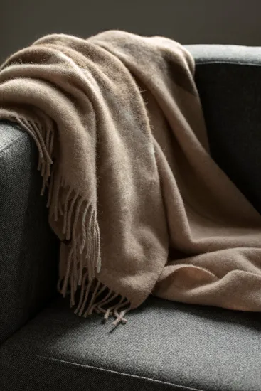 Solid Color Tassel Air Conditioning Wool Blankets