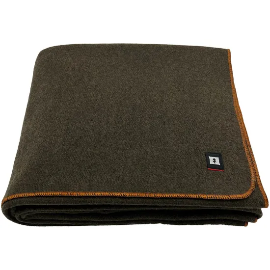 Warm Soft Green 100% Wool Woven Emergency Blankets