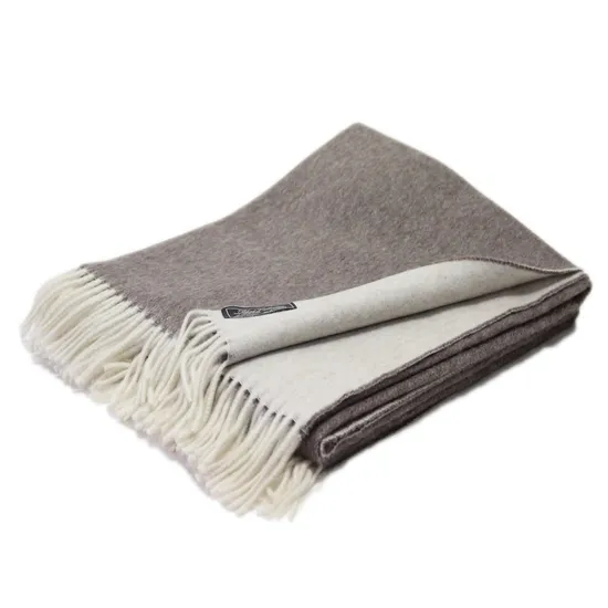 Woven High Quality 100% Merino Wool Blanket for Winter