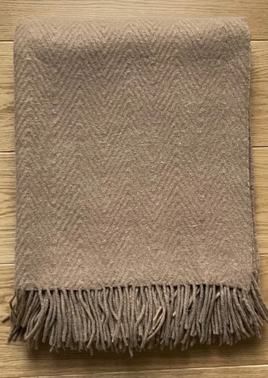 Woven High Quality 100% Merino Wool Blanket for Winter