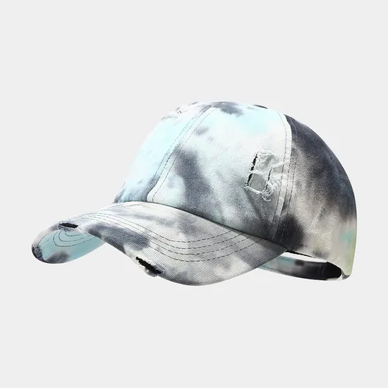 2024 Tie-Dye Baseball Cap Fashion Peaked Spring and Summer Outdoor Sun-Proof Hat