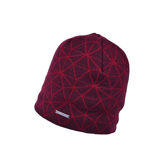 Black Red Winter Outdoor Warm Blank Beanie