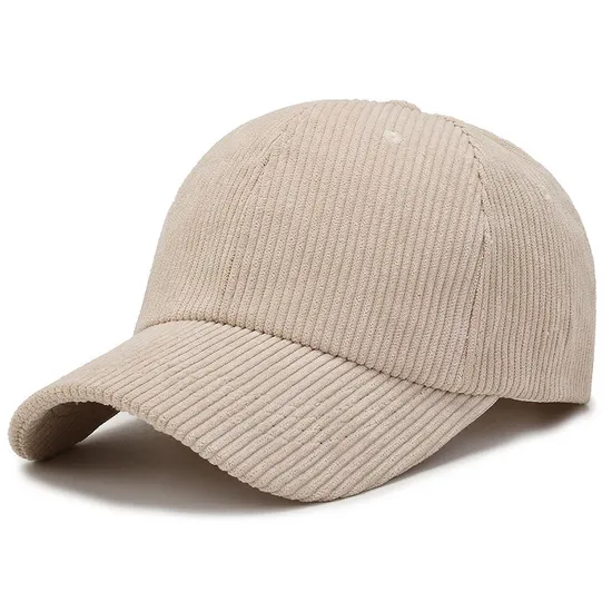 Corduroy Cap Unstructured Embroidery Unisex Dad Cap Custom Women Wholesale Sport Cap Baseball Hat for Male