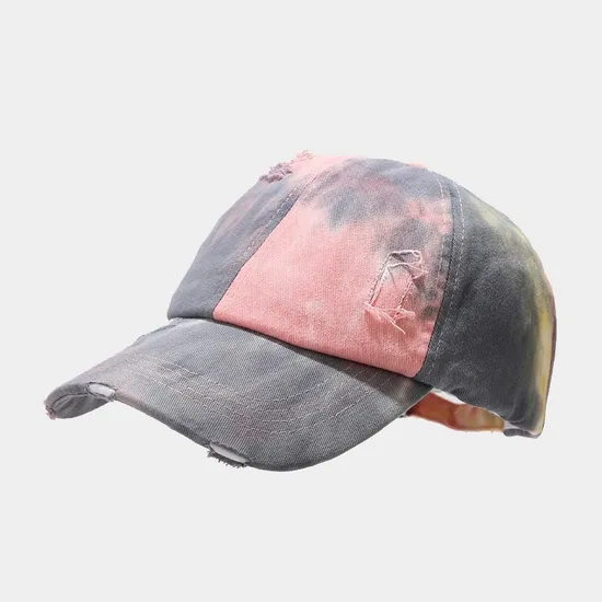 Cotton Pigment Dyed Cap Baseball Cap Tie Dye Sun Hat Sports Caps