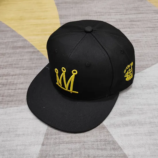 Custom 6 Panel Woven Embroidery Snapback Cap