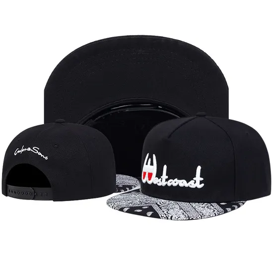 Custom Adjustable Solid Color Hip Hop Snapback Cap