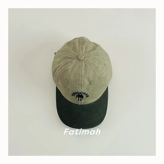 Custom Color Two Tone Embroidery Child Sports Cap Children Kids Baseball Hat