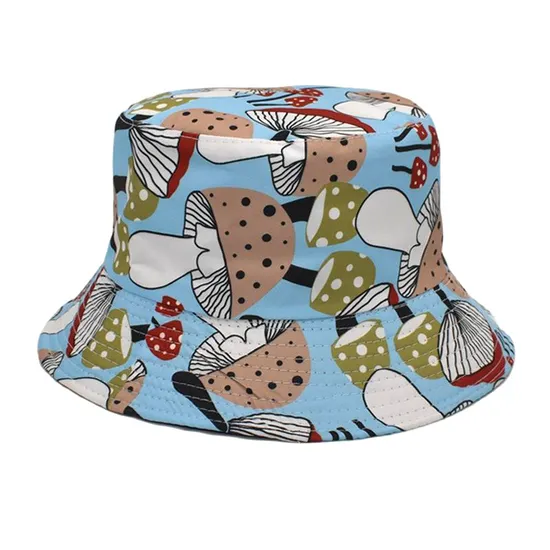 Custom Colorful Mushrooms Full Print Bucket Hat