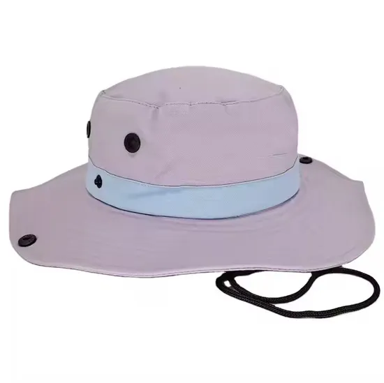 Custom Cotton Wide Brim Sun Protection Mens Fisherman Cap