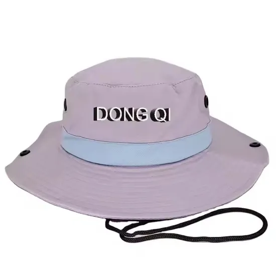 Custom Embroidery Bucket Hat with String Fisherman Hat